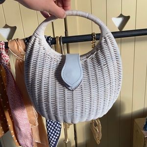 Cleobella Olivia Wicker Basket Bag.